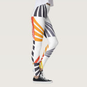 Coole, einzigartige, trendige, urbane, bunte Dreie Leggings (Rechts)