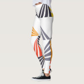 Coole, einzigartige, trendige, urbane, bunte Dreie Leggings (Links)