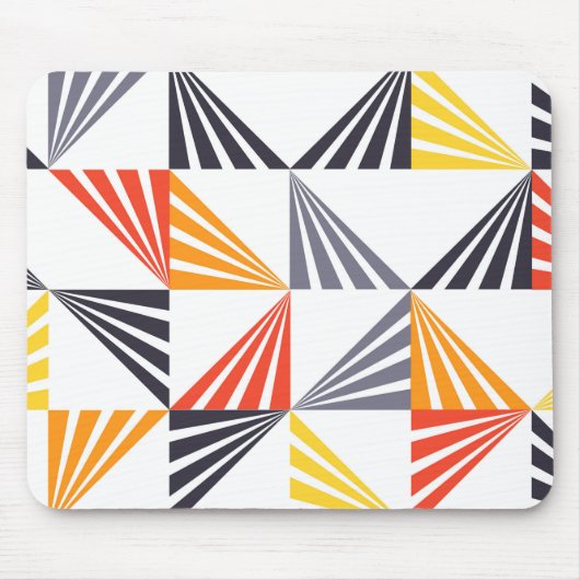 Coole, einzigartige, trendige, urbane, bunte Dreie Mousepad (Vorne)
