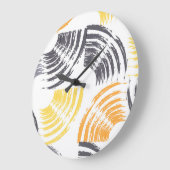 Coole, einzigartige, trendige, urbane, farbenfrohe große wanduhr (Winkel)