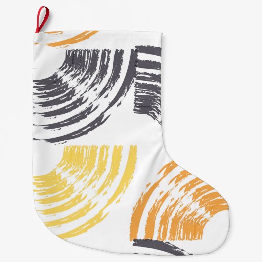 Coole, einzigartige, trendige, urbane, farbenfrohe großer weihnachtsstrumpf (Vorderseite)