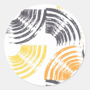 Coole, einzigartige, trendige, urbane, farbenfrohe runder aufkleber