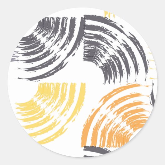 Coole, einzigartige, trendige, urbane, farbenfrohe runder aufkleber (Vorderseite)