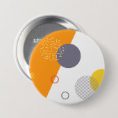 Coole, einzigartige, trendige, urbane geometrische button (Vorne & Hinten)