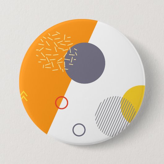 Coole, einzigartige, trendige, urbane geometrische button (Vorderseite)