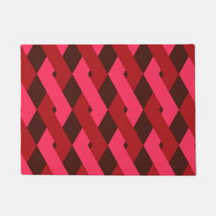 Coole, einzigartige, trendige, urbane geometrische fußmatte