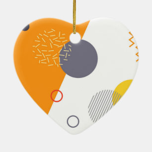 Coole, einzigartige, trendige, urbane geometrische keramik ornament