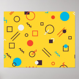 Coole, einzigartige, trendige, urbane geometrische poster