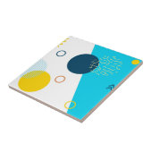 Coole, einzigartige, trendige, urbane Memphis-Illu Fliese (Seite)