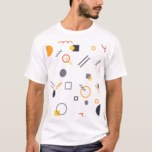 Coole, einzigartige, trendy, städtische abstrakte T-Shirt (Vorderseite)