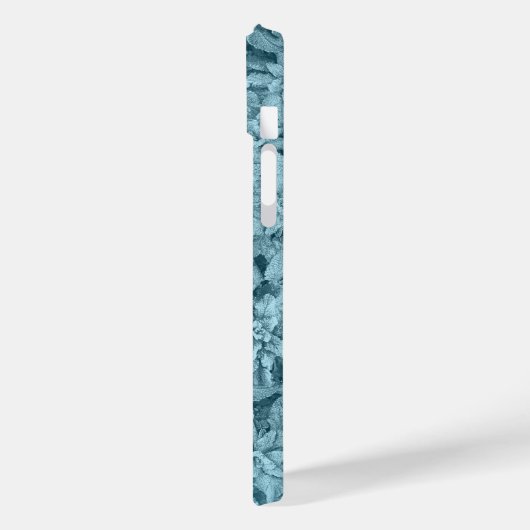 Coole Eisblättrige Türkis Case-Mate iPhone Hülle (Rückseite / Links)