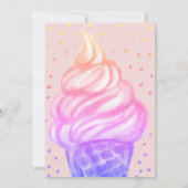 Coole Eiscreme Cink Pink Geburtstagsparty Einladung (Rückseite)