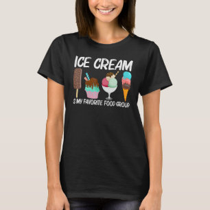 Coole Eiscreme für Männer Gelatine T-Shirt