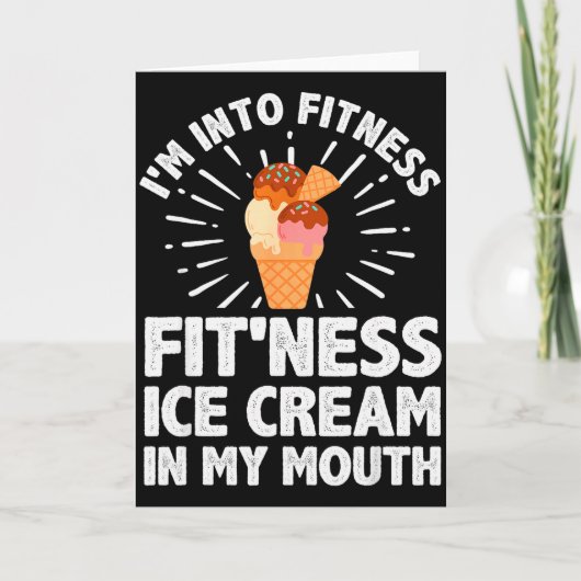 Coole Eiscreme-Kostüm Für Männer Frauen Dessert Ei Karte (Vorderseite)