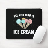 Coole Eiscreme-Kostüme für Männer Frauen Kinder Er Mousepad (Mit Mouse)