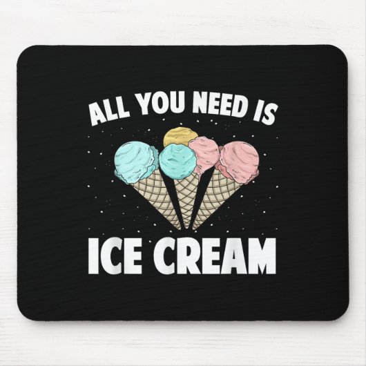 Coole Eiscreme-Kostüme für Männer Frauen Kinder Er Mousepad (Vorne)