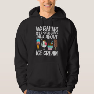 Coole Eiscreme Kunst für Männer Frauen Gelatine Kr Hoodie