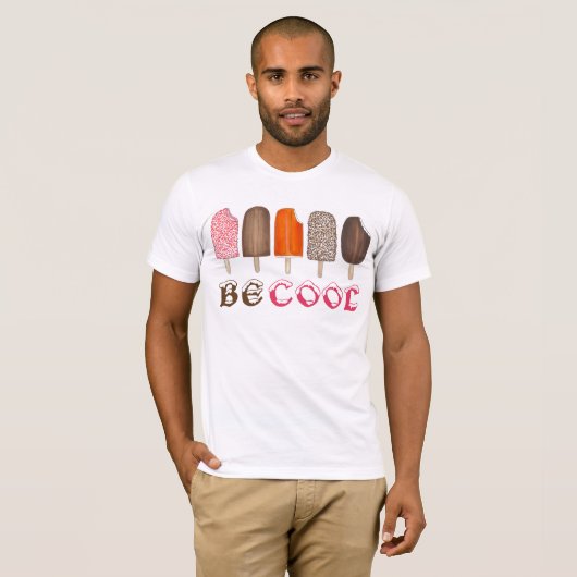 COOLE Eiscreme Pop Popsicle Popsicles T-Shirt (Vorne ganz)