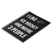 Coole Eishockey-Geschenke Keepake Sportmannschaft  Notizblock (Linke Seite)