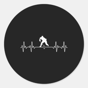 Coole Eishockey-Kunst für Männer Frauen Eishockeys Runder Aufkleber
