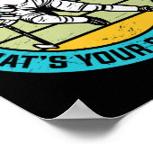 Coole Eishockey-Spielkunst Männer Frauen Eishocke Poster (Ecke)