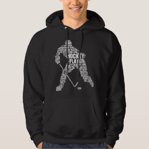 Coole Eishockeykunst Männer Frauen Mädchen Eishock Hoodie