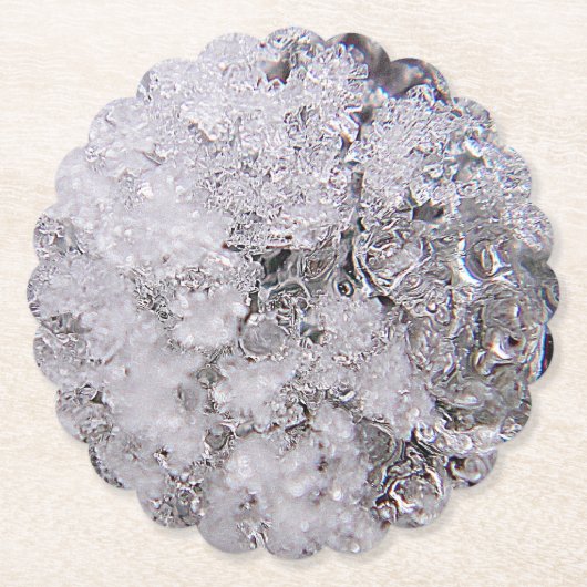 Coole Eiskrisen Untersetzer (Vorderseite)