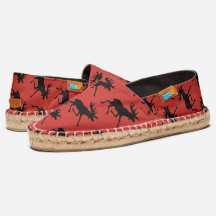 Coole Elch Silhouette Muster auf Rot