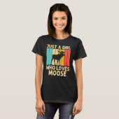 Coole Elche für Mädchen Kinder Elche Alaska Elk Hu T-Shirt (Vorne ganz)