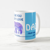 COOLE ELEFANG ZUM VATER - KAFFEE-TASSE KAFFEETASSE (VorderseiteRechts)