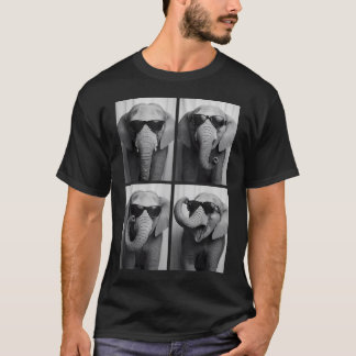 Coole Elefantensonnenbrille Dschungel Afrikanische T-Shirt