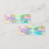 Coole Elegant Beruflich Hearts Holographic Treuekarte (Vorne/Hinten)