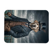 Coole Elegante Viktorianische Steampunk Labrador H Magnet (Horizontal)