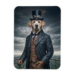 Coole Elegante Viktorianische Steampunk Labrador H Magnet