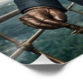 Coole Elegante Viktorianische Steampunk Labrador H Poster (Ecke)