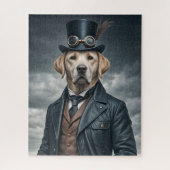 Coole Elegante Viktorianische Steampunk Labrador H Puzzle (Vertikal)