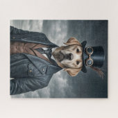 Coole Elegante Viktorianische Steampunk Labrador H Puzzle (Horizontal)