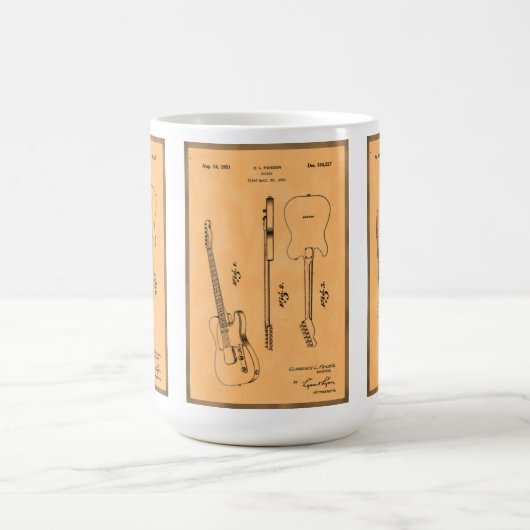 Coole elektrische Gitarre - Retro Art Kaffeetasse (Mittel)