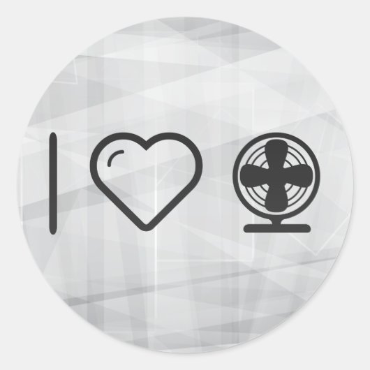 Coole elektrische Lüfter Runder Aufkleber (Vorderseite)