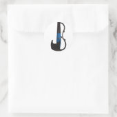Coole elektrische Violinsticker! Runder Aufkleber (Tasche)