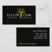 Coole Elektroindustrie Visitenkarte (Vorne/Hinten)