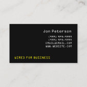 Coole Elektroindustrie Visitenkarte (Rückseite)