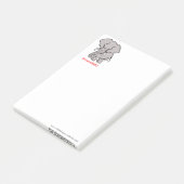 Coole ELEPHANT-Erhaltung - Naturschutzkrieger - Post-it Klebezettel (angewinkelt)