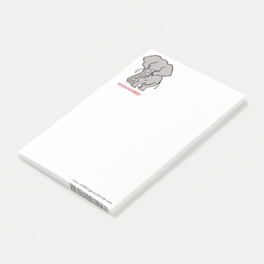 Coole ELEPHANT-Erhaltung - Naturschutzkrieger - Post-it Klebezettel (angewinkelt)