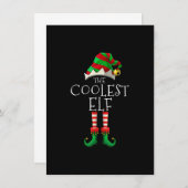 Coole Elf Familie Matching Weihnachten Pajamas Pjs Einladung (Vorne/Hinten)