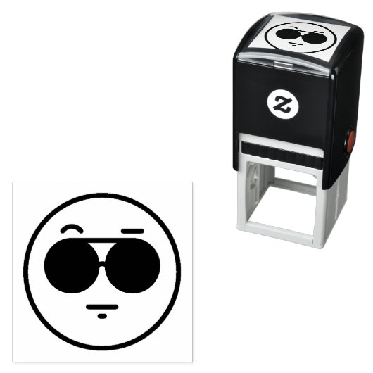 Coole Emotikon-Briefmarke Permastempel (Beispiel)