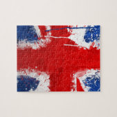 Coole englische Flagge Puzzle (Horizontal)