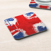 Coole englische Flagge Untersetzer (Linke Seite)