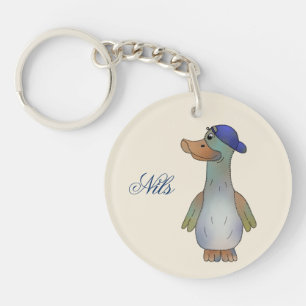 Coole Ente, personalisiert Schlüsselanhänger