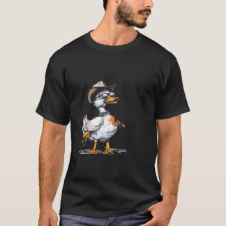 Coole Enten Cowboy Hut Sonnenbrille Quack war das  T-Shirt